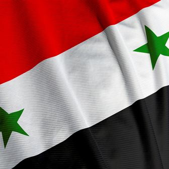 Syrian Flag Closeup