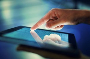 a hand scrolling a phone