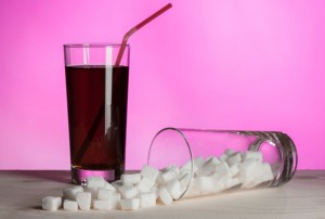 Picture of fruit juice and sugar
