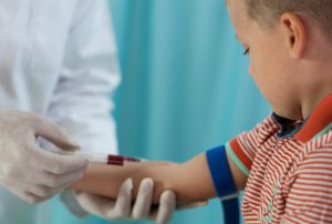 Child having a blood test