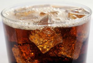 Close up of a fizzy drink
