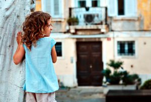 Girl on street