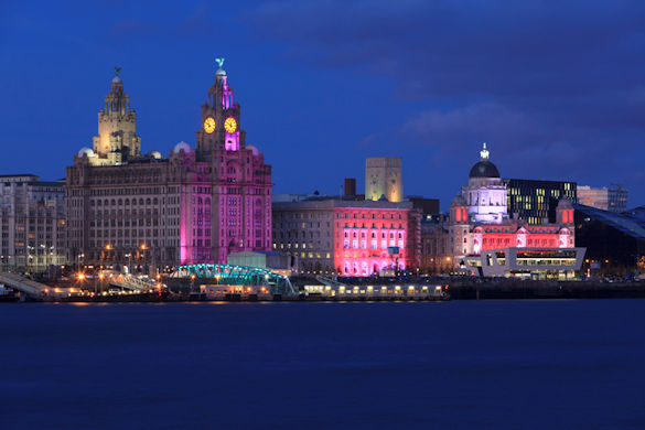 Liverpool at night