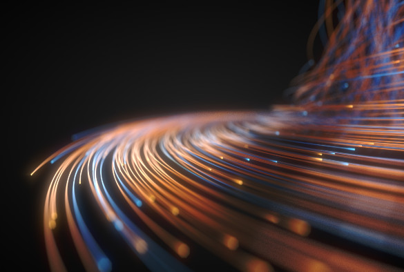 Abstract image of broadband fibre cables