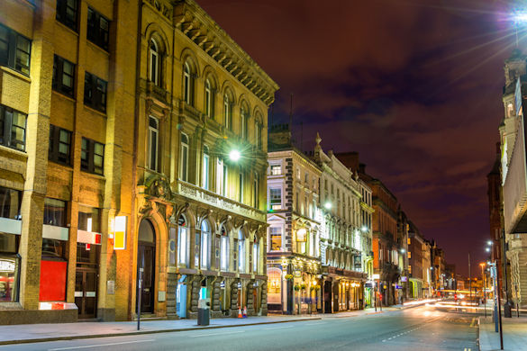 Liverpool street at night