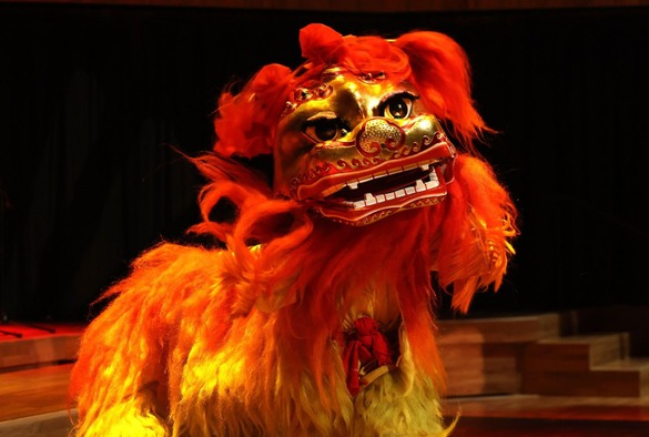 Jinlong School of Martial Arts performs the Lion Dance