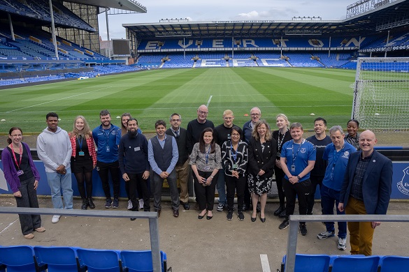 Photo of people at the Aortic Futures event taken at Goodison Park