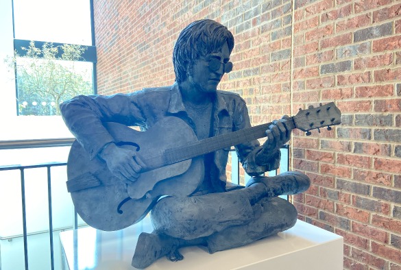 John Lennon statue on display at Yoko Ono Lennon Centre