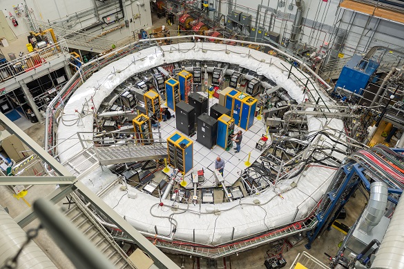 Photos of Muon g-2 experiment at Fermilab