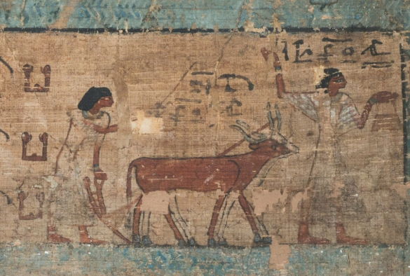 Ploughing and harvesting in the afterlife, from the Book of the Dead of Bakhenkhons