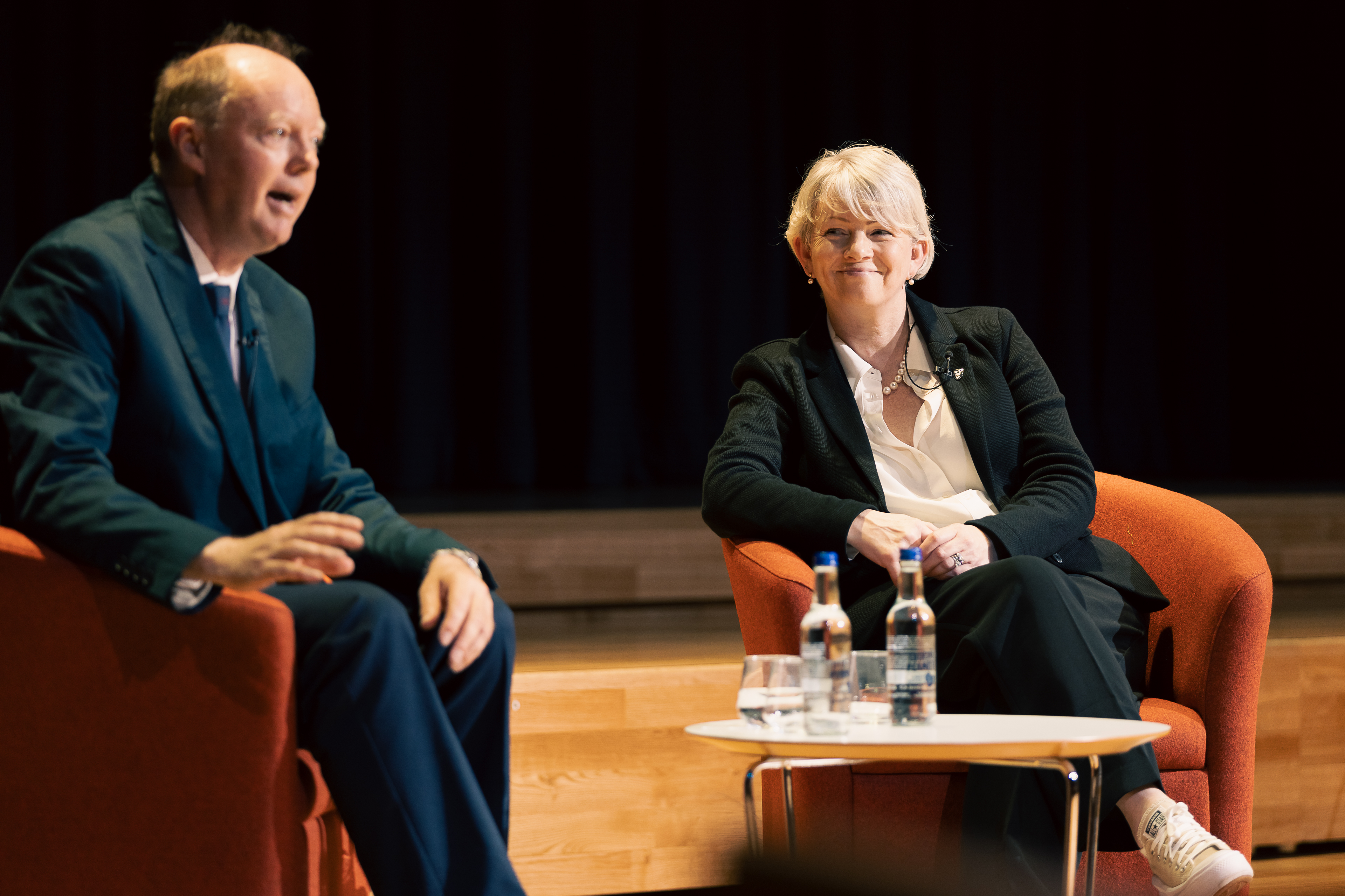 Prof Chris Whitty with Prof Louise Kenny