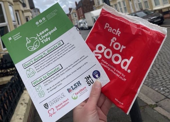 leaflets of the Leave Liverpool Tidy campaign