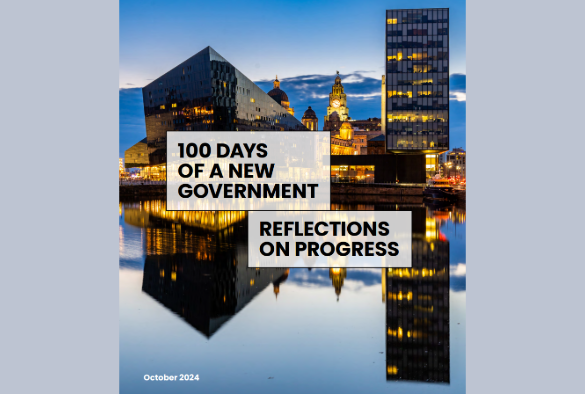 Heseltine Institute report entitled 100 days of a new government reflections on progress