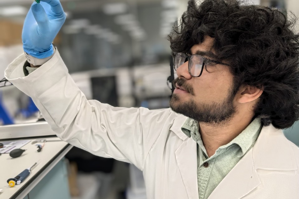 PhD researcher Sudhaunsh Deshpande