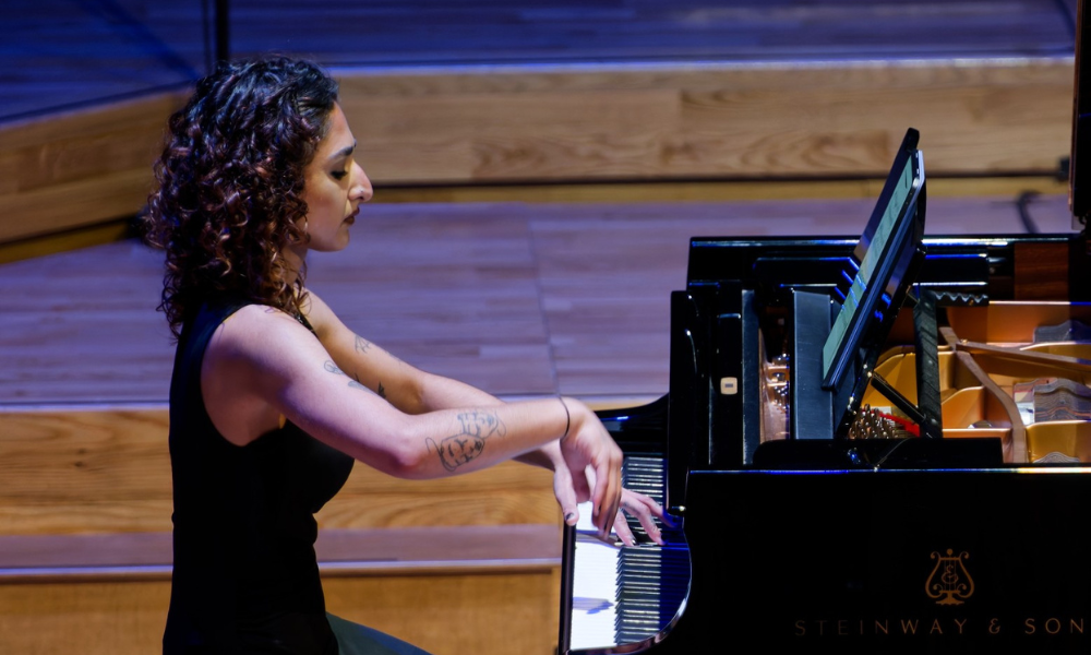 Soraya Verjee playing piano