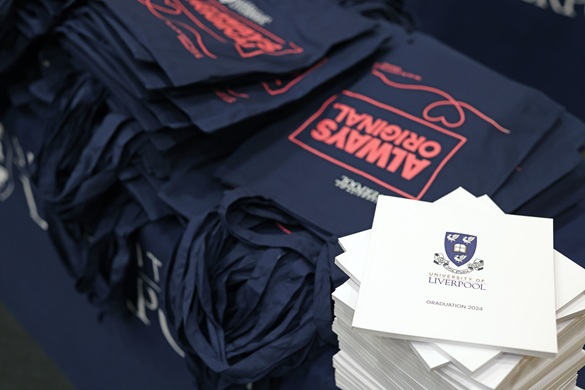 Picture of graduation ceremony brochures and bags