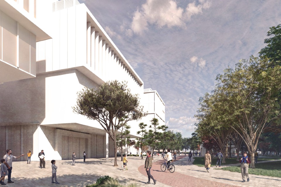 An artist's impression of the proposed development